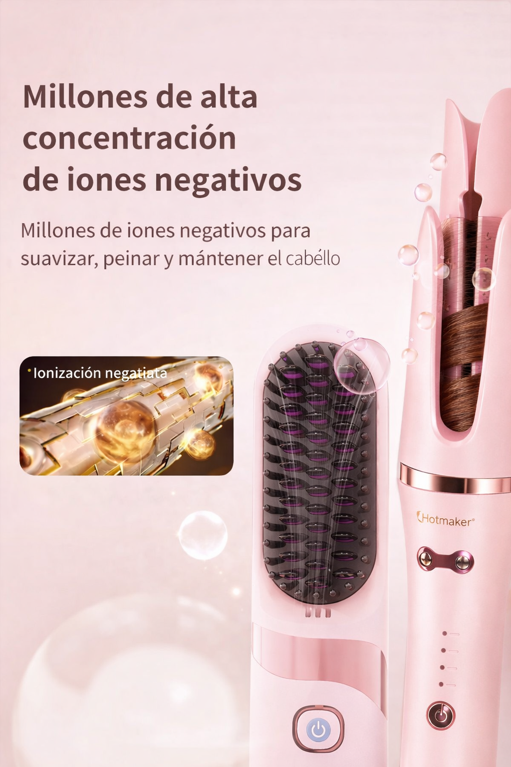 Magic Hair Duo®✨. Rizadora Automática + Plancha Portátil GRATIS💲❤️‍🔥